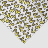 ボヘミアン織りフェイクテクスチャー黄色 薄葉紙 (詳細)