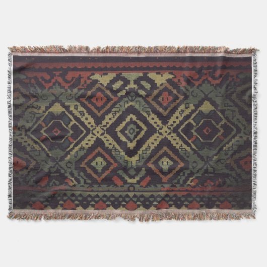 ボヘミアン織物 スローブランケット (正面)