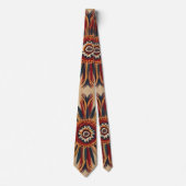 ボヘミアン羽毛バーストネックタイ ネクタイ (正面)