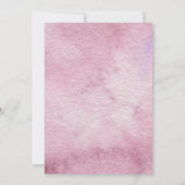 ボヘミアン羽毛フラワーズリースカップルのシャワー 招待状 (裏面)