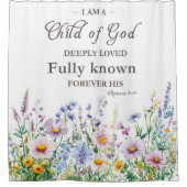 ボヘミアン聖書聖句フローラシャワーカーテン シャワーカーテン (正面)