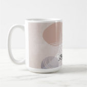 ボヘミアン背景シンプルボホモノグラム コーヒーマグカップ (左)