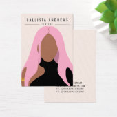 ボヘミアン自然ピンクガールイヤリングディスプレイカード (デスク)