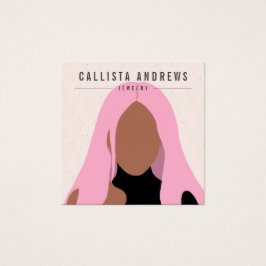 ボヘミアン自然ピンクガールイヤリングディスプレイカード