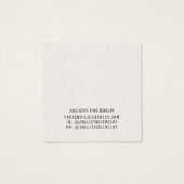 ボヘミアン自然ブロンド女子イヤリングディスプレイカード (裏面)