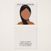 ボヘミアン自然ロングブラウンガールイヤリングディスプレイ (正面&裏面)