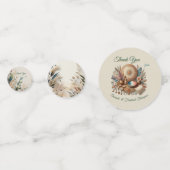 ボヘミアン色とデコールテーマのミックス コンフェッティ (裏面)