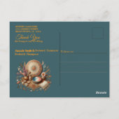 ボヘミアン色とデコールテーマのミックス ポストカード (裏面)