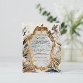 ボヘミアン色と花のテーマ 案内ポストカード (スタンド正面)