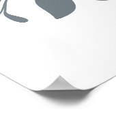 ボヘミアン花市場 | モダン離れ抽象芸術 ポスター (角)