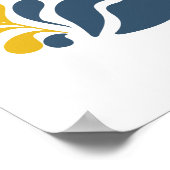 ボヘミアン花市場 | モダン離れ抽象芸術 ポスター (角)