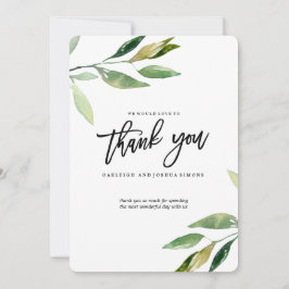 ボヘミアン葉サンキューカード サンキューカード