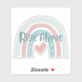 ボヘミアン虹の上のライズ シール (シート)