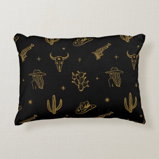 ボヘミアン記号：西部のヴィンテージ魔法 アクセントクッション (正面)