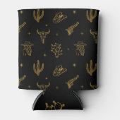 ボヘミアン記号：西部のヴィンテージ魔法 缶クーラー (正面)