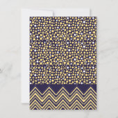 ボヘミアン象とシェブロン赤ちゃんシャワービンゴ 招待状 (裏面)