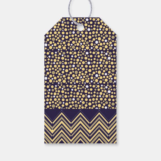 ボヘミアン象とシェブロン赤ちゃんシャワー ギフトタグ (裏面)