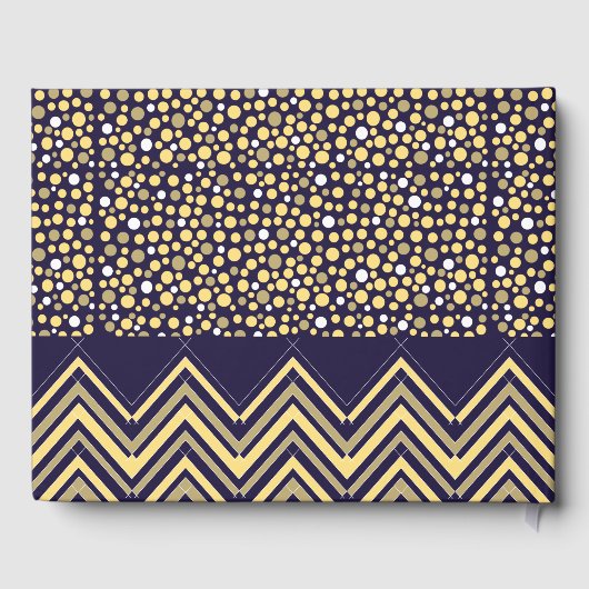 ボヘミアン象とシェブロン赤ちゃんシャワー ゲストブック (裏面)