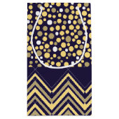 ボヘミアン象とシェブロン赤ちゃんシャワー スモールペーパーバッグ (裏面)