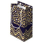 ボヘミアン象とシェブロン赤ちゃんシャワー スモールペーパーバッグ (裏面アングル)