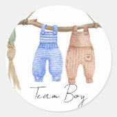 ボヘミアン赤ちゃん服チームボーイジェンダーの発表 ラウンドシール (正面)