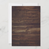 ボヘミアン赤面ピンクメイソンジャー結婚フローラ 招待状 (裏面)