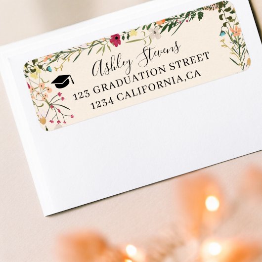 ボヘミアン野草花ボホ春卒業 ラベル