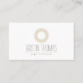 ボヘミアン金ゴールドサンマンダラヨガ 名刺 (正面)