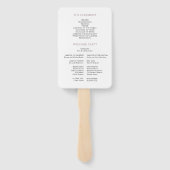 ボヘミアン金ゴールドピンク結婚フローラ ハンドファン (裏面)