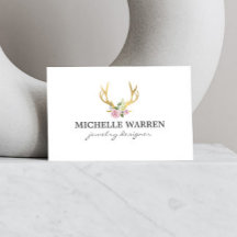 ボヘミアン金ゴールド〔雄ジカの〕枝角と花