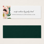 ボヘミアン開花結婚ズのウェブサイトRSVP (正面&裏面)