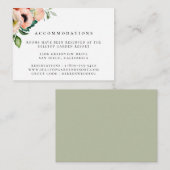 ボヘミアン開花結婚ズの宿泊 エンクロージャーカード (正面/裏面)