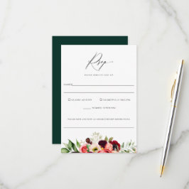 ボヘミアン開花結婚フローラの食物アレルギー 出欠カード