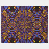 ボヘミアン電忘れ気 – メ – ノッツ2フローラルパターン フリースブランケット (正面(横))