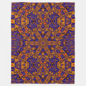 ボヘミアン電忘れ気 – メ – ノト1フローラルパターン フリースブランケット (正面)