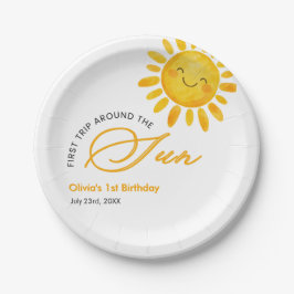 ボヘミアン風かわいい一周忌1歳の誕生日 ペーパープレート