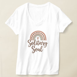ボヘミアン風の孤独な魂のデザイン Tシャツ