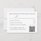 ボヘミアン風カラフルフラワーワーターカラー結婚式RSVP 出欠カード (裏面)