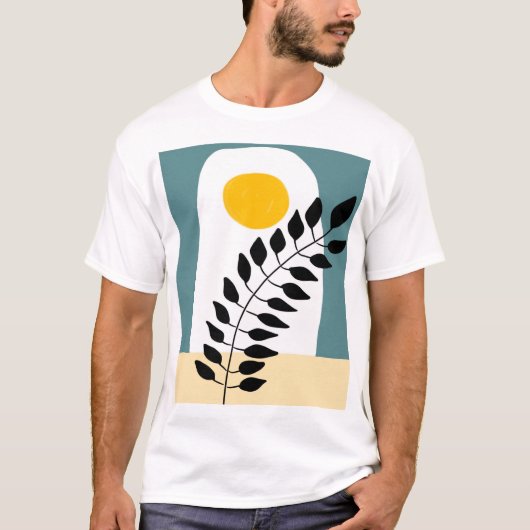 ボヘミアン風スケッチアート Tシャツ (正面)