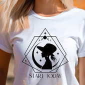 ボヘミアン風スタート今日幾何学模様女性インスピレーション トライブレンドTシャツ