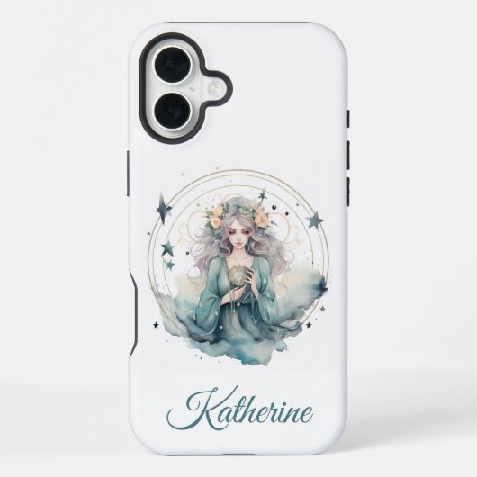 ボヘミアン風セレストियलウィッチネーム iPhoneケース (裏面)