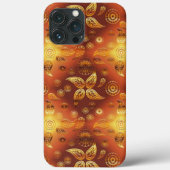 ボヘミアン風フラワープリント エスニック Case-Mate iPhoneケース (裏面)