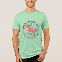 ボヘミアン風フラワーマママザーフッド トライブレンドTシャツ