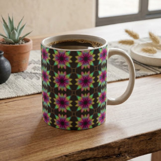 ボヘミアン風万華鏡フィエスタ コーヒーマグカップ