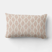ボヘミアン風焼きオレンジのダイヤモンド幾何学模様 ランバークッション (裏面)