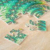 ボヘミアン鮮やかトリップ（幻覚体験）のようなフラクタル抽象芸術緩和曲線 ジグソーパズル (側面)