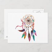 ボヘミアン鮮やかドリームキャッ絵を描チャ ポストカード (正面/裏面)