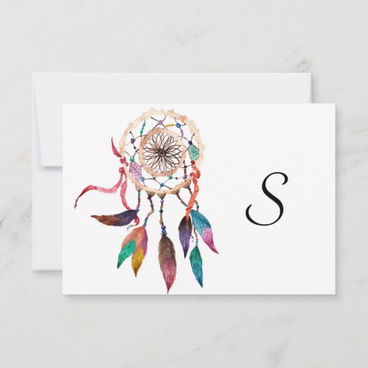 ボヘミアン鮮やかドリームキャッ絵を描チャ 招待状 (裏面)