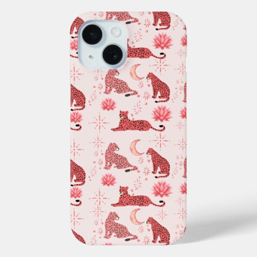 ボヘミアン アロエ 月 ヒョウ スマホケース Case-Mate iPhoneケース (裏面)