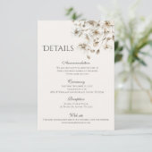 ボヘミアン ウェディング 結婚式の詳細 エンクロージャーカード (スタンド正面)